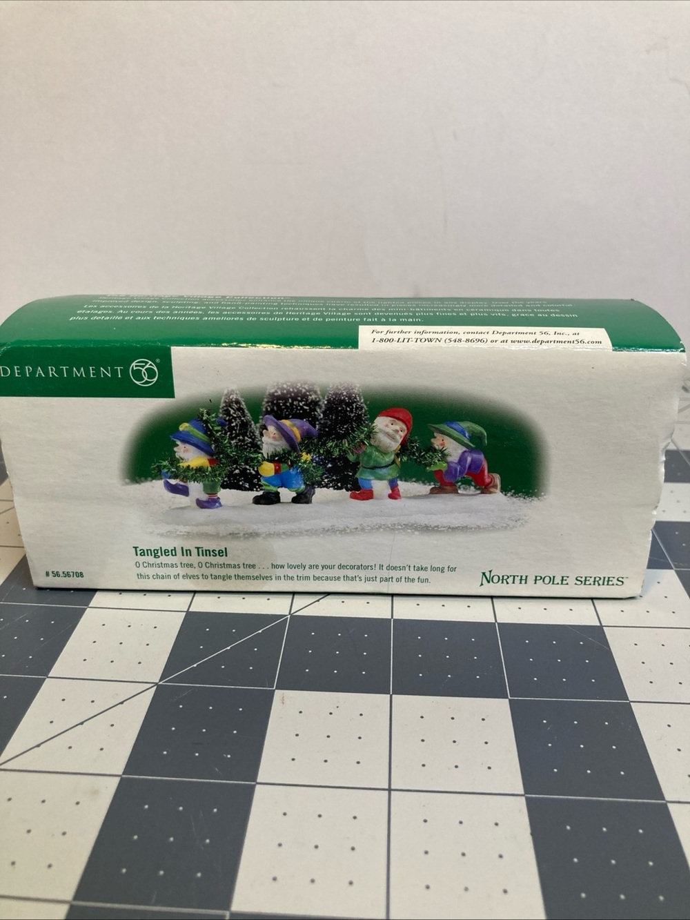Department 56 North Pole Series Tangled in Tinsel Christmas 1999